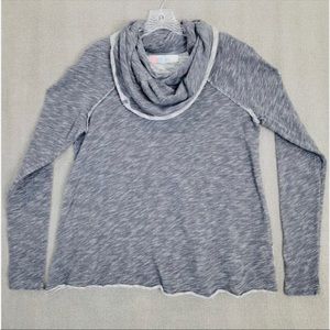 Free People Beach Cocoon Cowl Pullover Grey- Small
